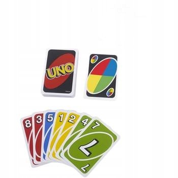 Karty UNO Towarzyska, rodzinna gra karciana dla dorosłych i dzieci 7+ W2085