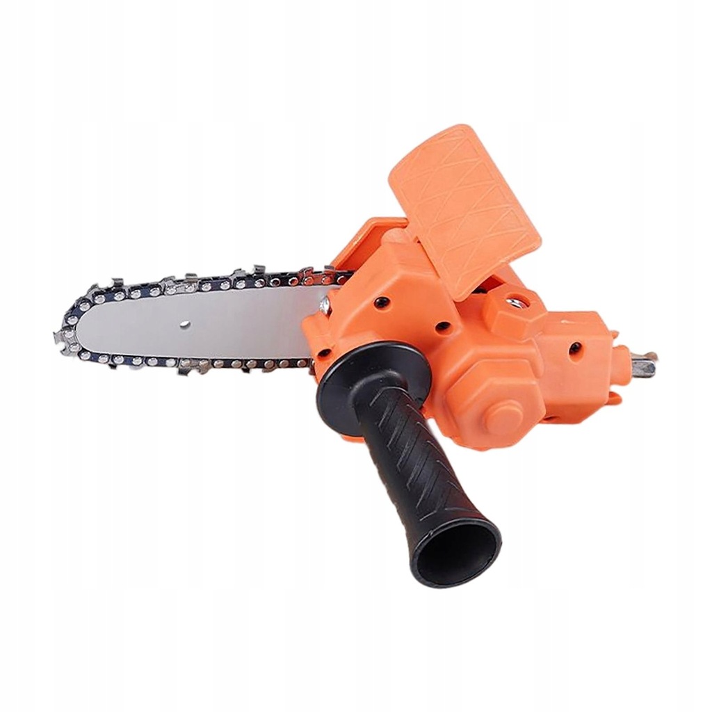 Handheld Electric Chainsaw Chain Saw Woodworking Cutter Handed Power Orange