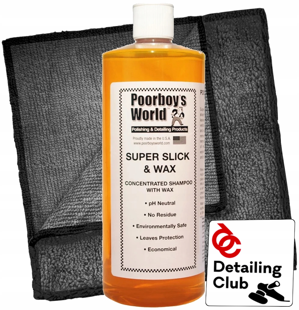 Poorboy's Slick Wax Szampon z woskiem 1:250 946 ml
