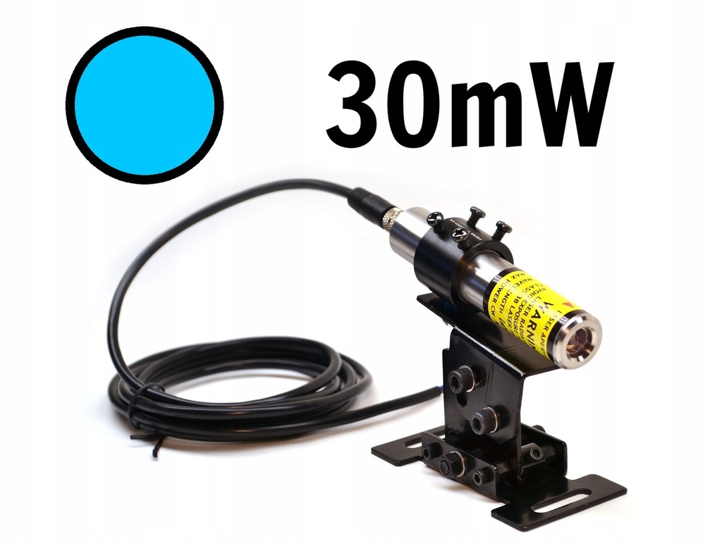 Laser liniowy turkusowy 30mW IP67 488nm LAMBDAWAVE