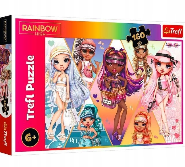 RAINBOW HIGH PUZZLE 160 el. WESOŁE PRZYJACIÓŁKI LALKI TĘCZA 6+