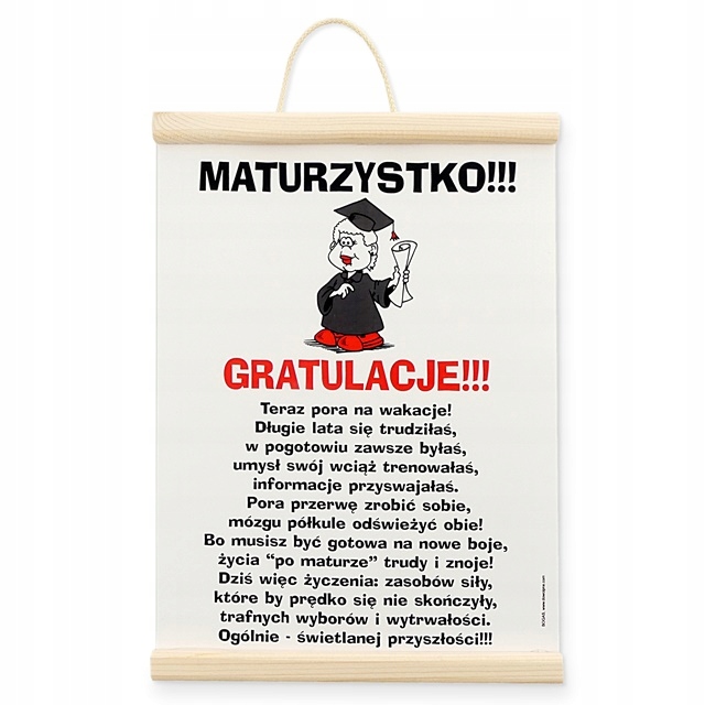 ŻYCZENIA z okazji UKOŃCZENIA SZKOŁY dla MATURZYSTK