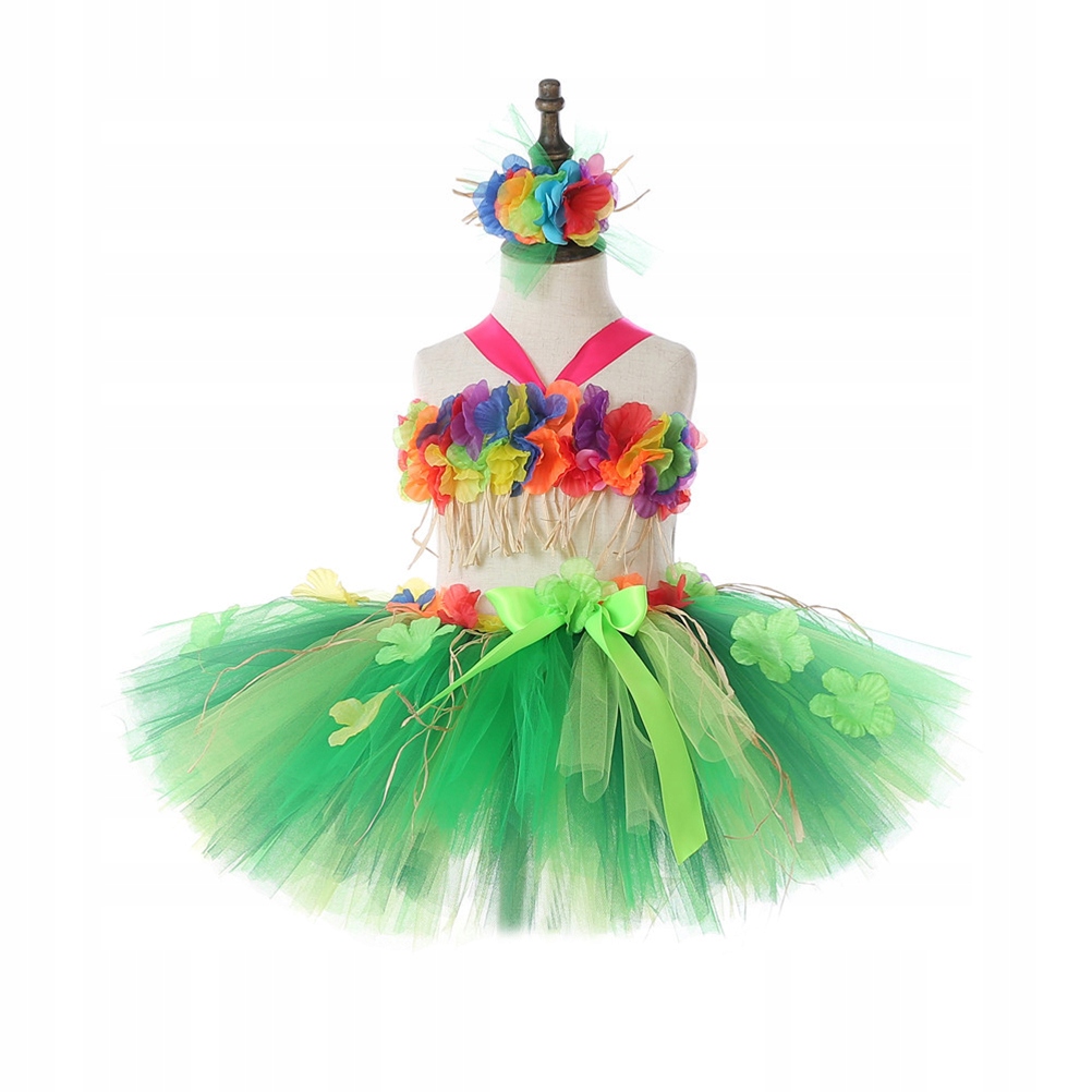 1SET HAWAIIAN GRASS SKIRT SUIT DANCER HULA SKIRT BANQUET COSPLAY SKIRT FOR