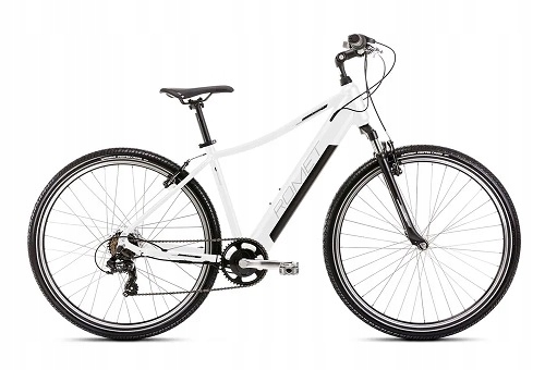 ROWER ROMET ELEKTRYCZNY ORKAN RM 1 D INTEGRATED BIAŁO-SZARY RAMA 18