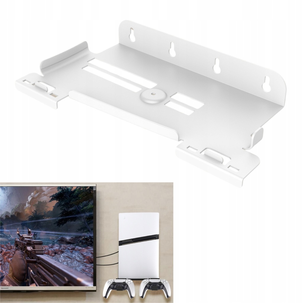 Uchwyt ścienny na Konsolę i Kontrolery dla PS5 Pro i Slim (DISC - Digital)