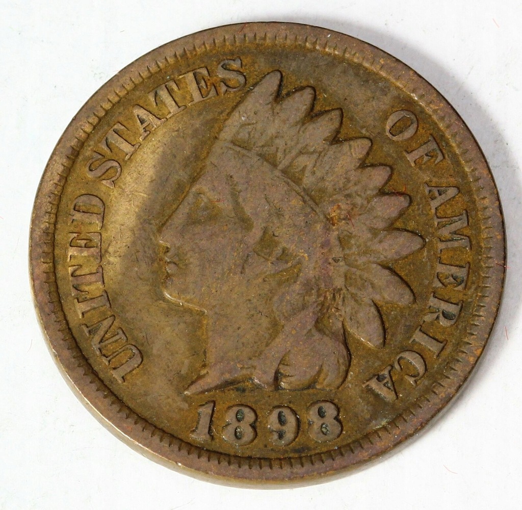 USA 1 Cent Indianin 1898r.