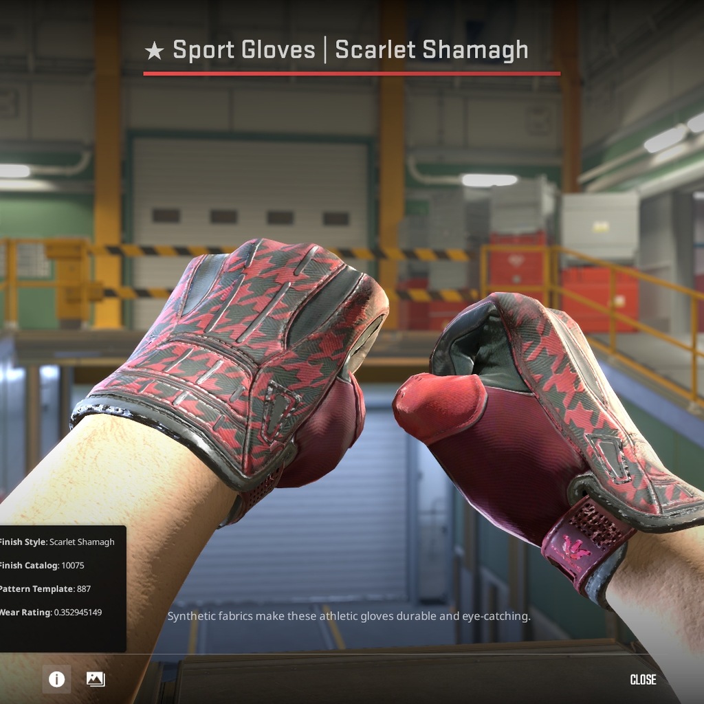 Sport Gloves | Scarlet Shamagh (Field-Tested)