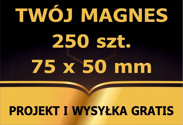 MAGNESY reklamowe 75x50mm 250 szt. gadżet