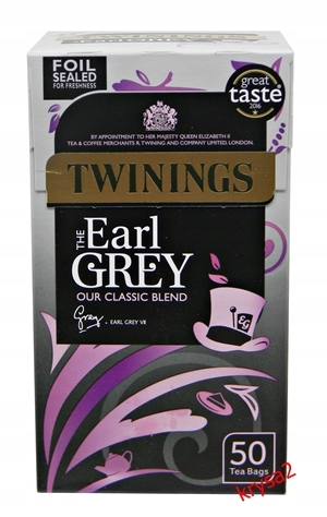 Angielska Herbata TWININGS EARL GREY 50 tor 125g