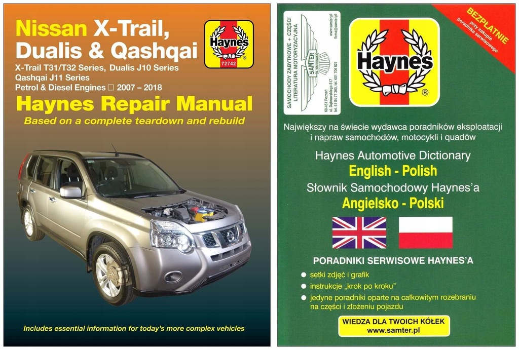 Nissan X-Trail (2007-18) instrukcja napraw Haynes