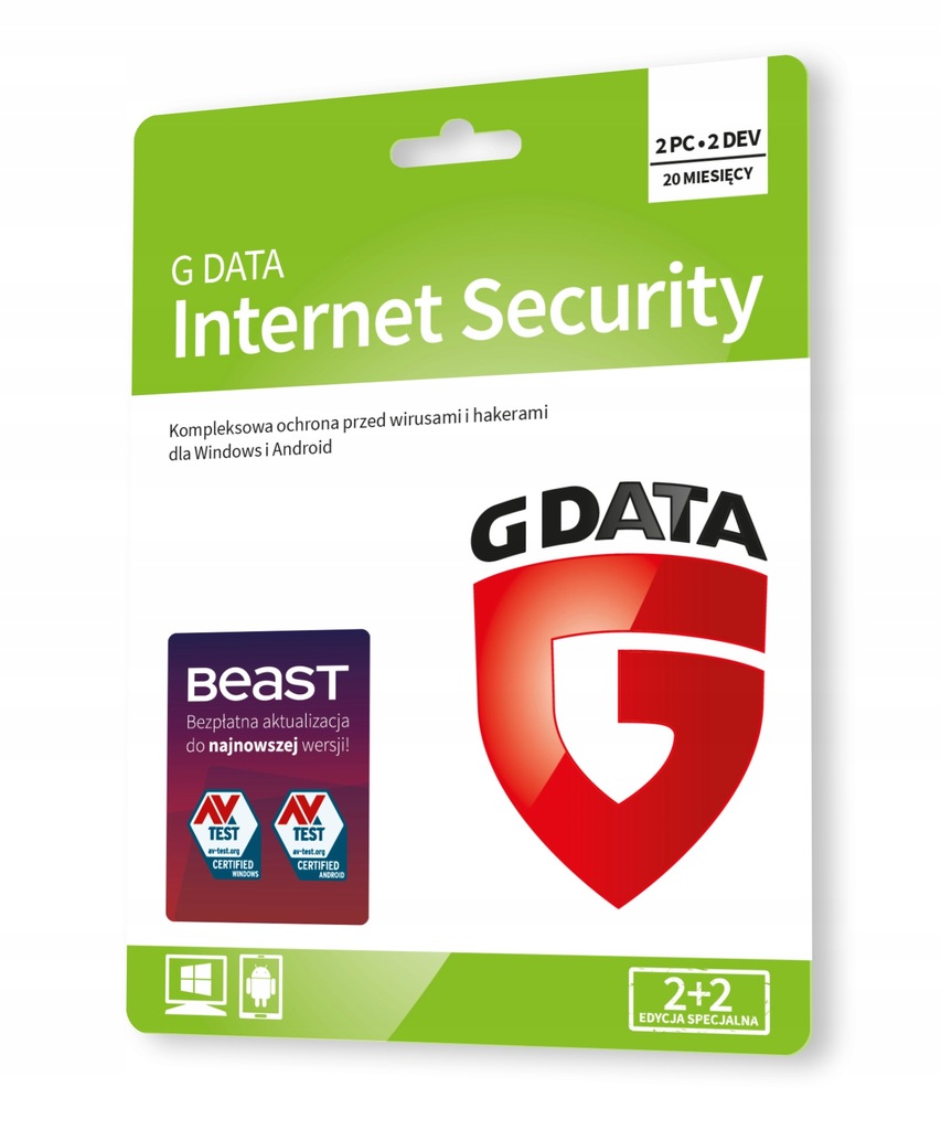 Gdata G DATA INTERNET SECURITY 2PC+2DEV 20 M-CY