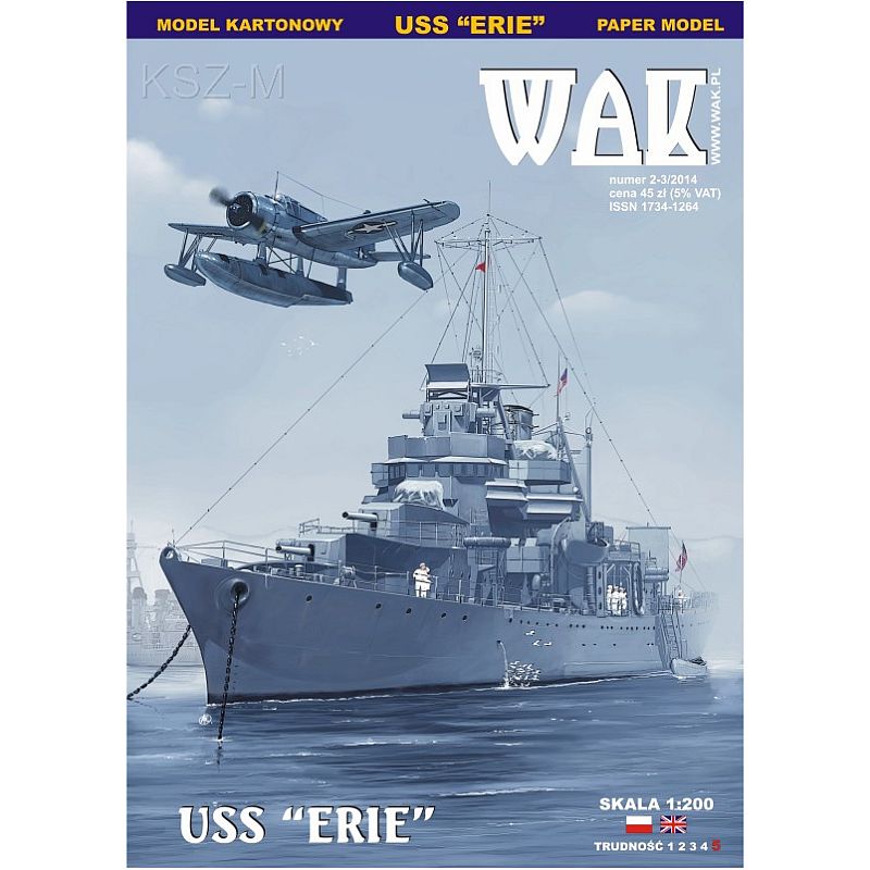 Купить WAK 2-3/14 Американская канонерская лодка USS Erie 1:200: отзывы, фото, характеристики в интерне-магазине Aredi.ru