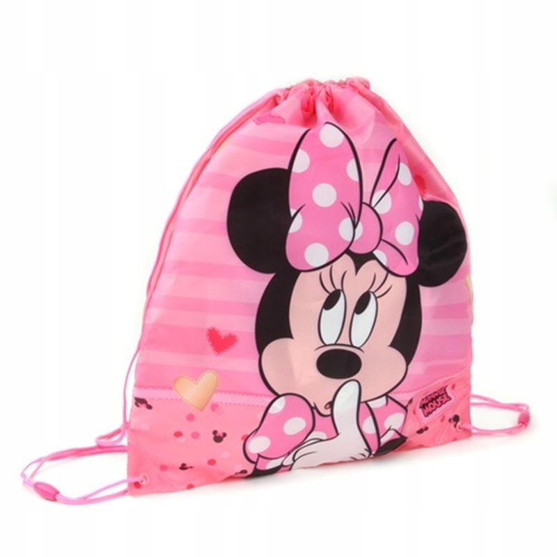 Minnie Mouse - Worek na buty, gimnastykę (różowy)