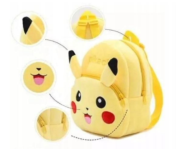 POKEMON PLECAK DZIECIĘCY PIKACHU PLUSZOWY PIKACZU PREZENT DLA PRZEDSZKOLAKA