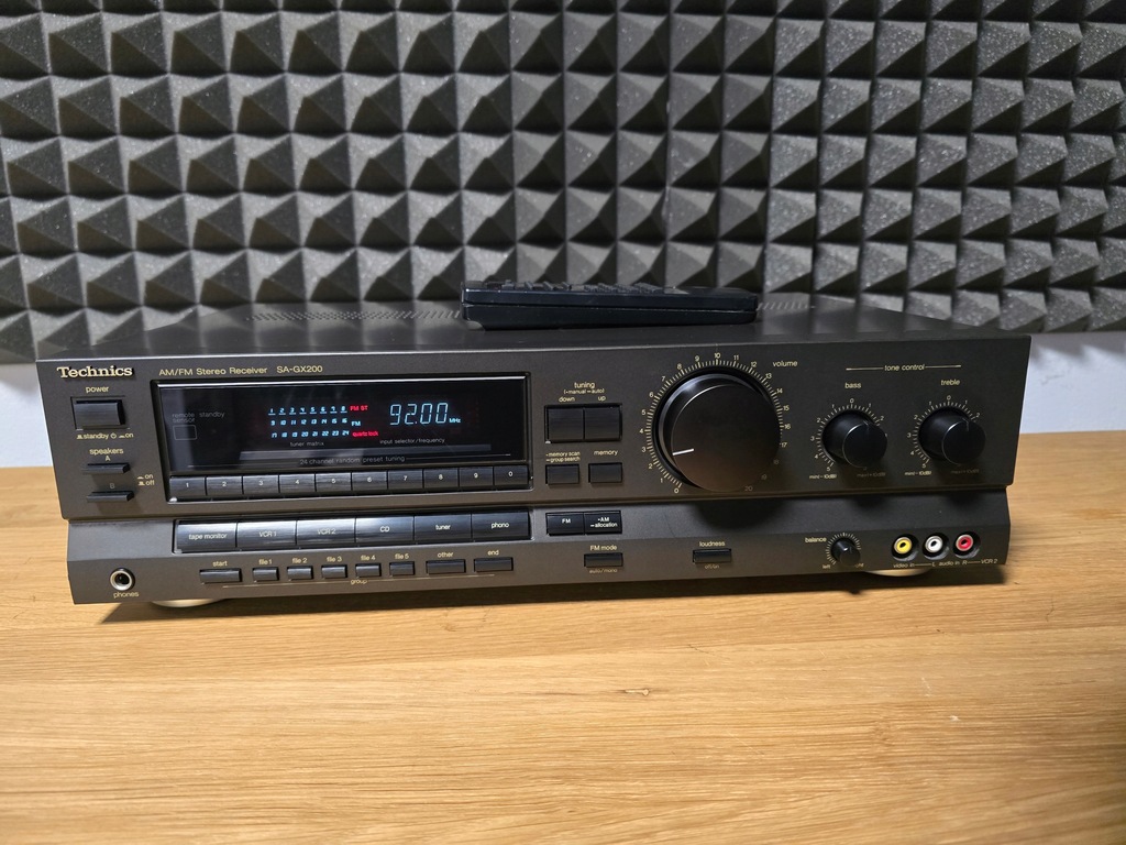 TECHNICS SA-GX200 AMPLITUNER STEREO TOPOWY STAN + ORYGINALNY PILOT
