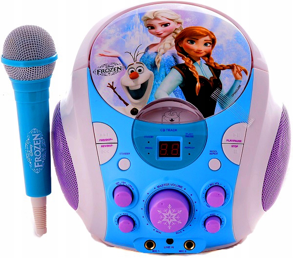 FROZEN Karaoke Boombox Mikrofon Kraina Lodu Elsa 7424401937
