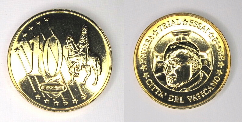 3028 WATYKAN - JAN PAWEŁ II, COIN, 1C,PROBE