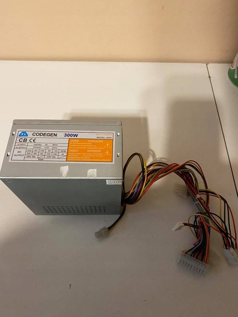 CODEGEN ZASILACZ ATX 300W MODEL 300X 20PIN 4xata - 11075113169 ...