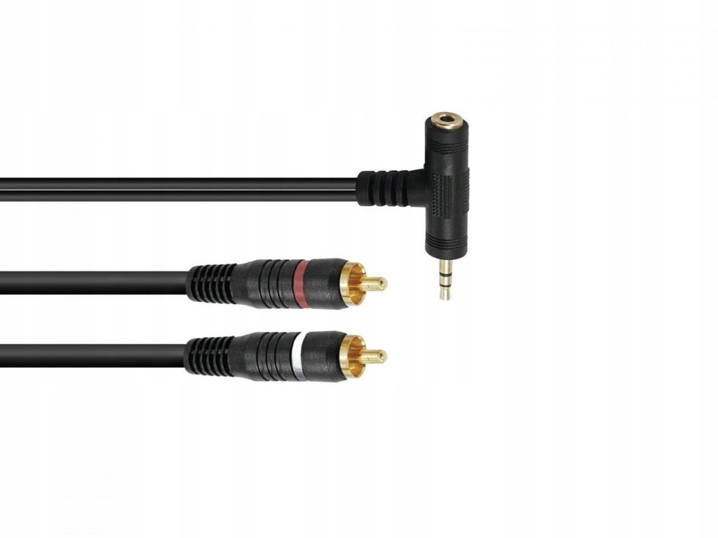 Markowy Kabel 3.5mm jack stereo/2xRCA 1.5m