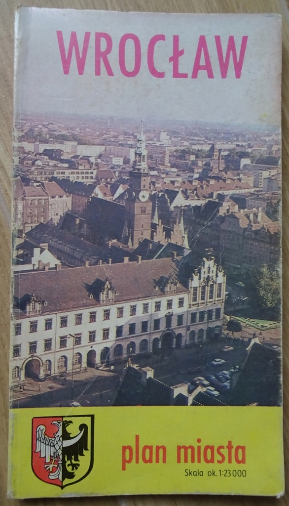 Wrocław plan miasta PPWK 1989