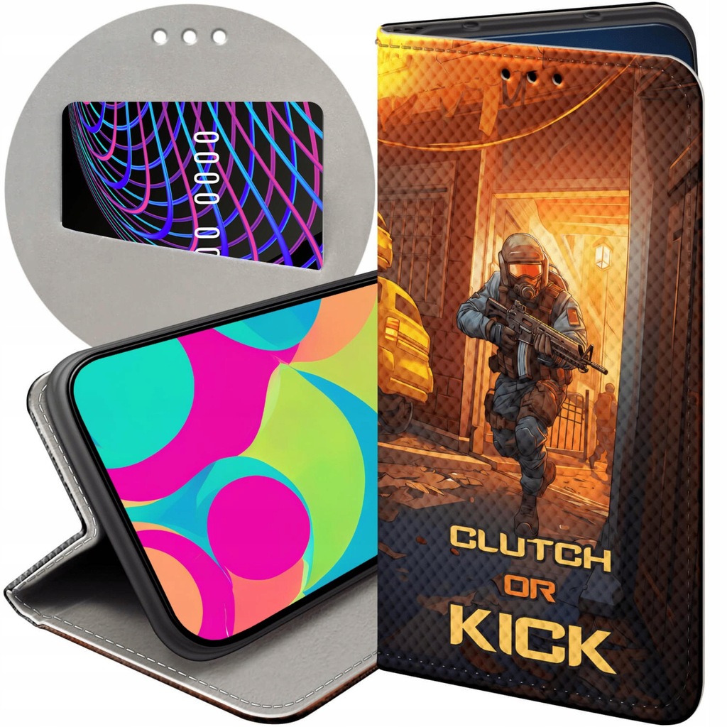 ETUI Z KLAPKĄ DO ALCATEL 3L 2019 WZORY CS GO COUNTER-STRIKE FUTERAŁ CASE