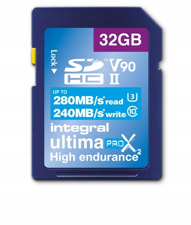 Integral 32GB SDHC/XC 280-240MB/s UHS-II V90 SD