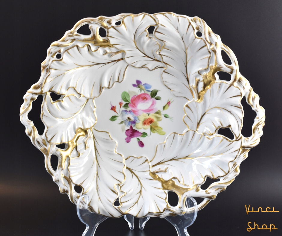 Ozdobna patera ażurowa SPM Schumman Berlin XIX w.