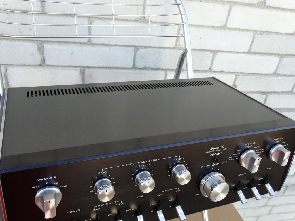 【動作品】　SANSUIプリメインアンプ AU-6600 Sansui AU 6600 - Konstrukcja audio | Sprzedaż internetowa
