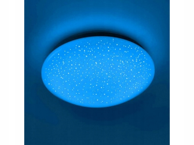 Lampa plafon pilot ściemniacz LED 24W gwiazdy RGB - 7513822779