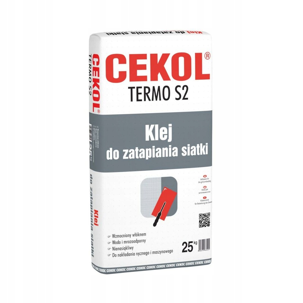 Klej do zatapiania siatki Termo S2 25 kg Cekol Leroy Merlin