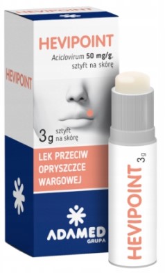 HeviPoint Lek sztyft na opryszczkę 50 mg/g 1 sztuka