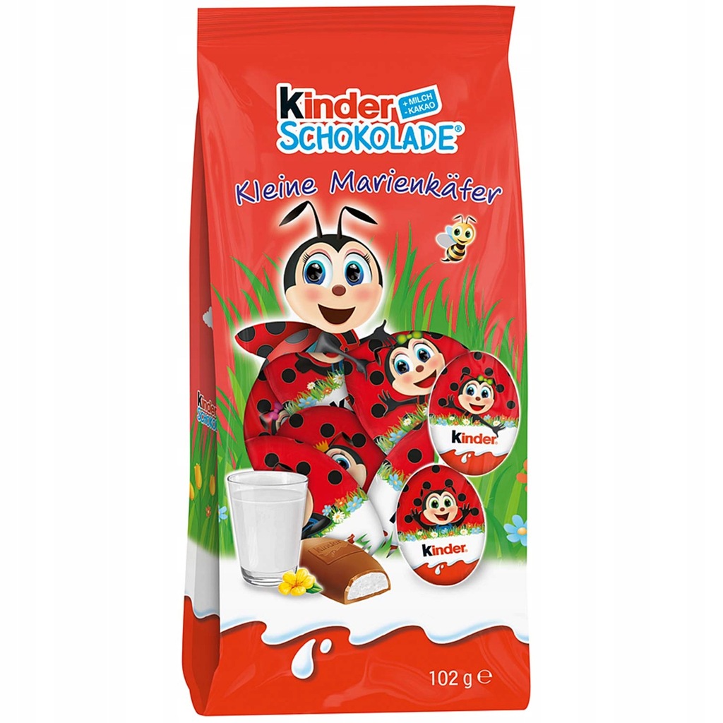 Kinder Czekoladki Biedronki Wielkanoc 102g DE