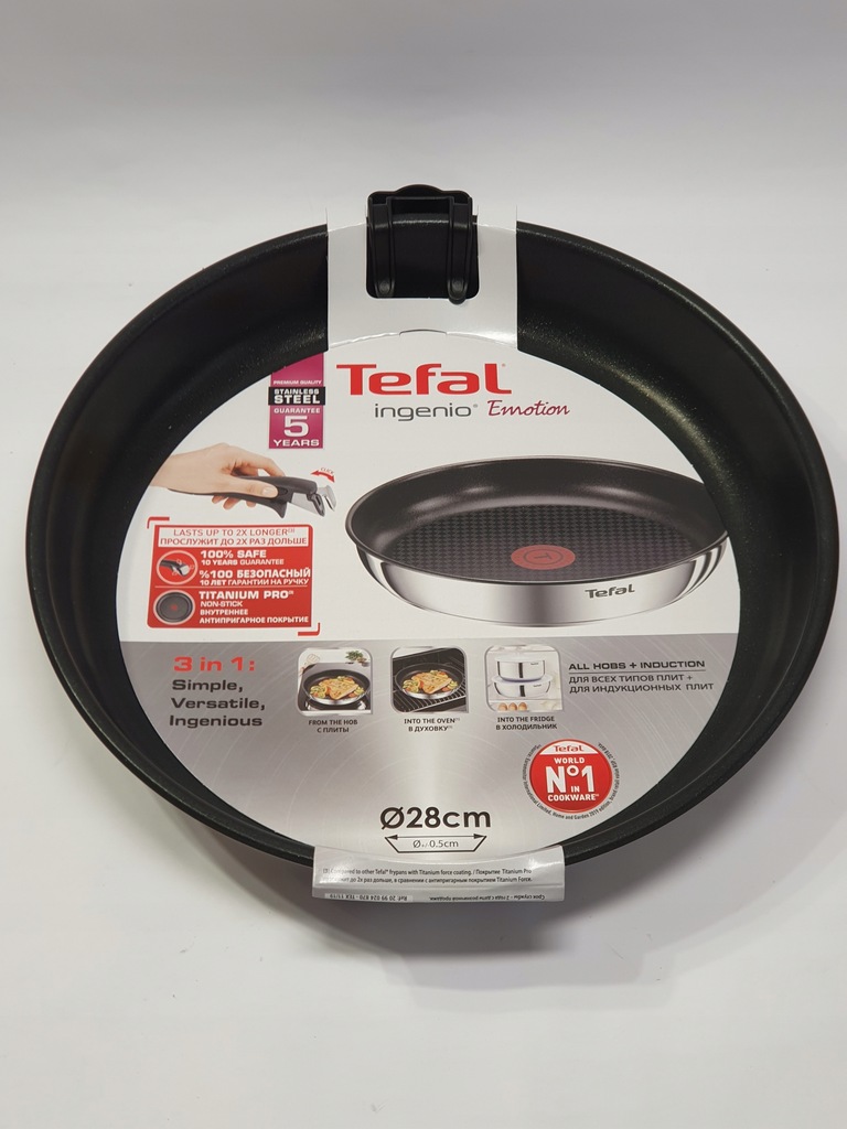 Patelnia Tefal Ingenio Emotion 28cm tytan L9480674 - 13630618954 ...