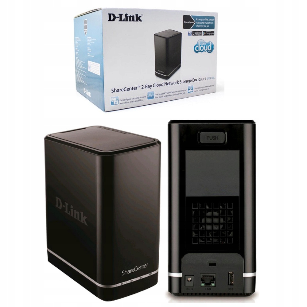 SERWER DLINK DNS320L RJ45 GIGABIT NAS 8918615509 oficjalne