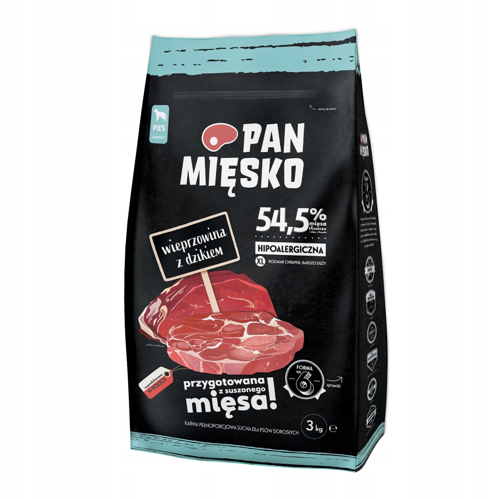 PAN MIĘSKO Wieprzowina z dzikiem 3kg