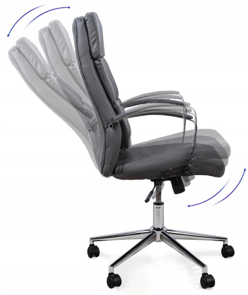 Купить AURIS Серое офисное вращающееся кресло для письменного стола ...