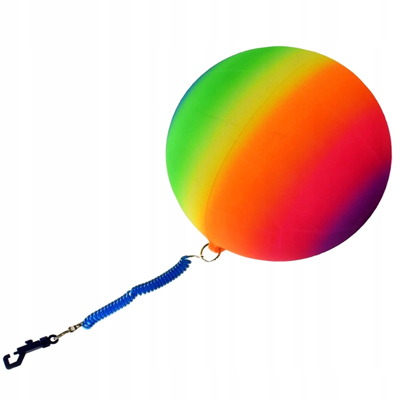 Купить Большой, красочный, радужный резиновый пружинный мяч.: отзывы, фото, характеристики в интерне-магазине Aredi.ru