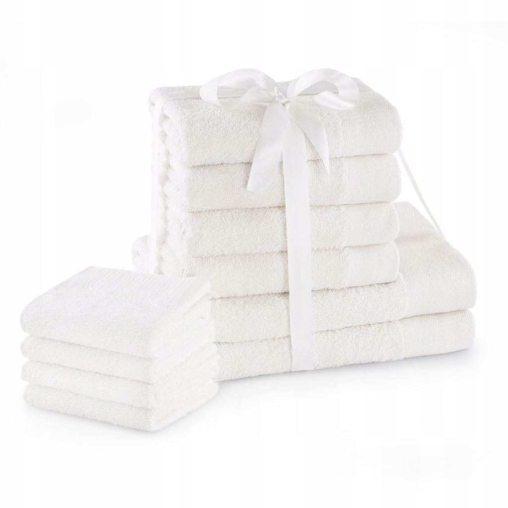 Ręcznik AMARI - AMELIAHOME kolor biały styl klasyczny 2*70x140+4*50x100+4*3