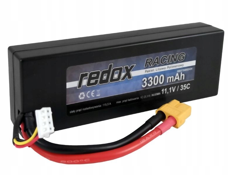 REDOX 3300 MAH 11,1V 35C XT-60 RACING HARDCASE - P