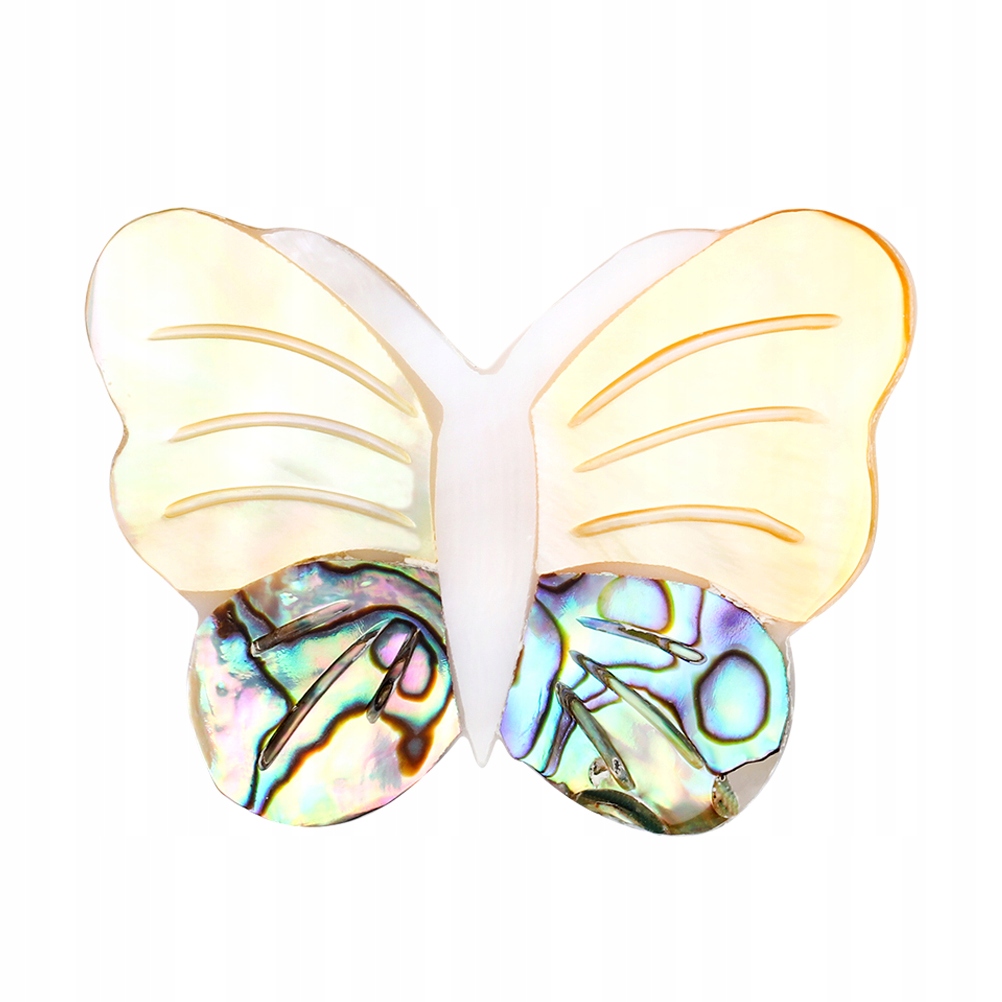 W kształcie motyla broszka przypinka naturalna mus