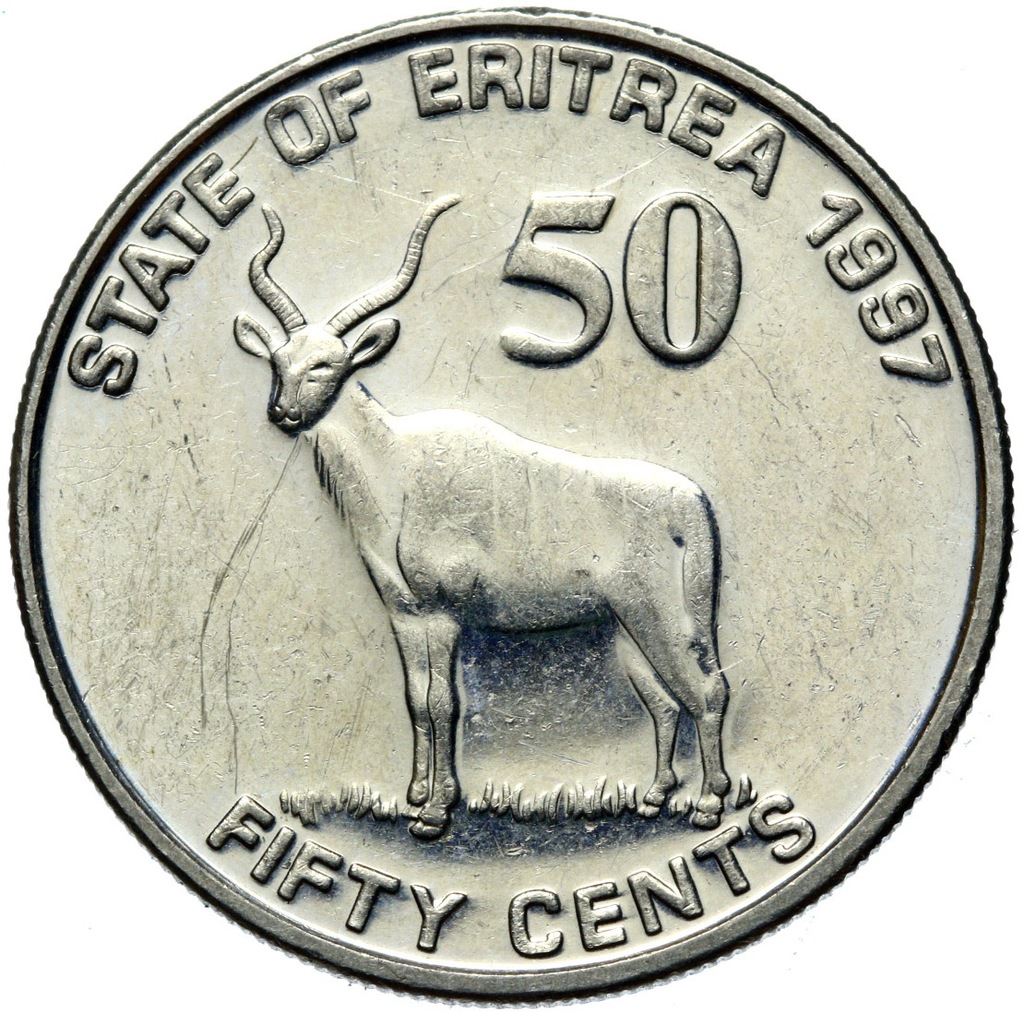 + Erytrea - 50 Centów 1997 - BAWÓŁ