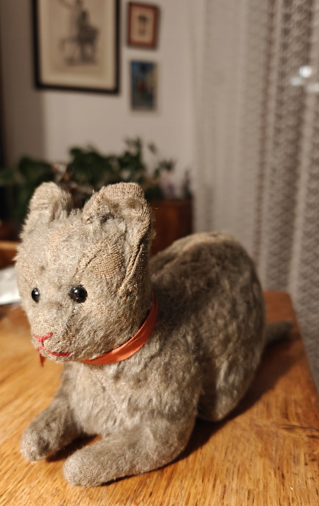 KOT - trociniak lata 30te - maskotka zabawka pluszak IIRP