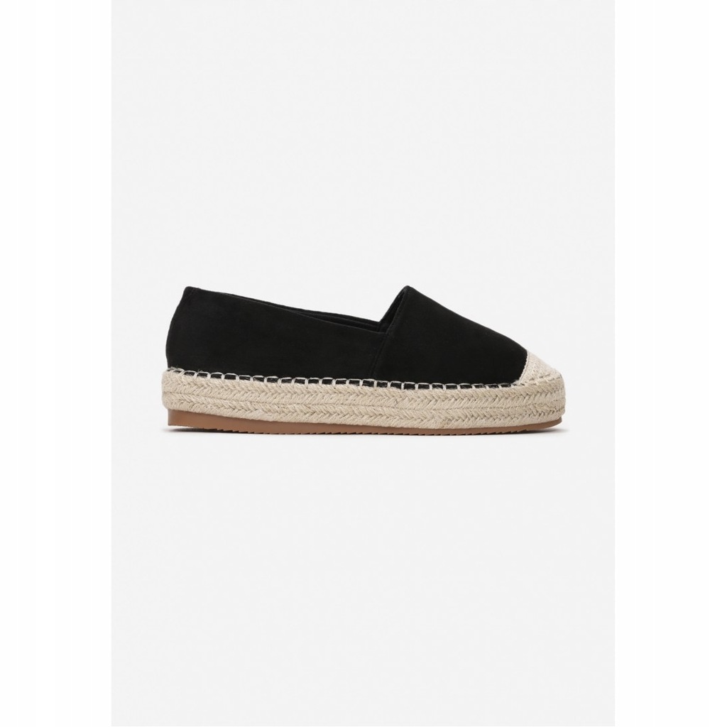 BUTY DAMSKIE ESPADRYLE PŁASKIE WSUWANE EKOZAMSZ 36