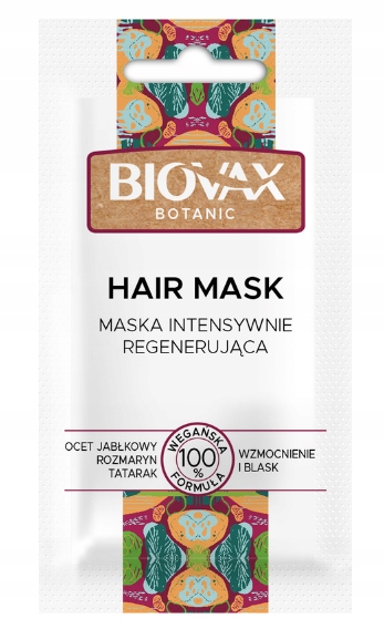 L'biotica Biovax Botanic Maska ocet jabłkowy rozma