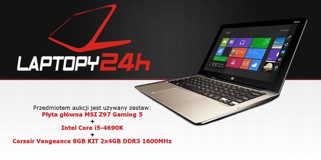 Intel Core i5-4690K + 8GB DDR3 + MSI Z97 Gaming 5