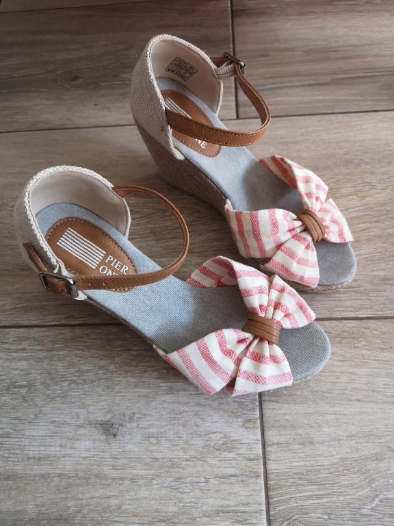 PIER ONE ESPADRYLE SANDAŁY NOWE PASKI 36,5 letnie