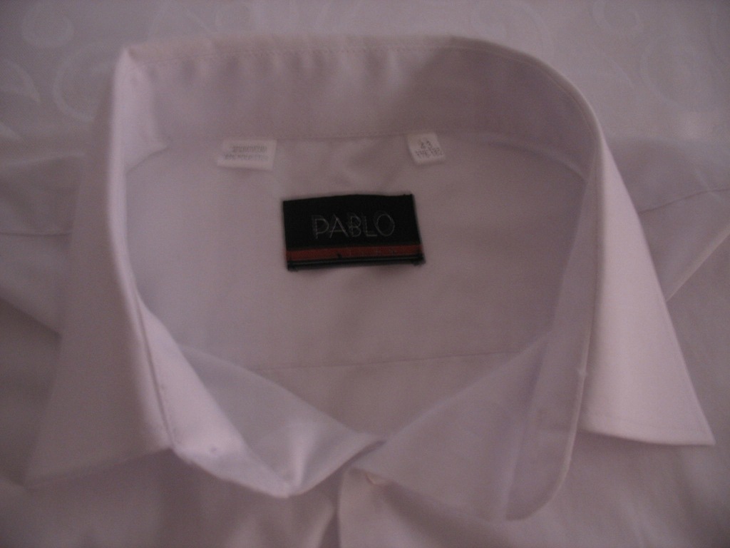 Koszula męska 43 biała 176/182 PABLO FH.SANDEKOR
