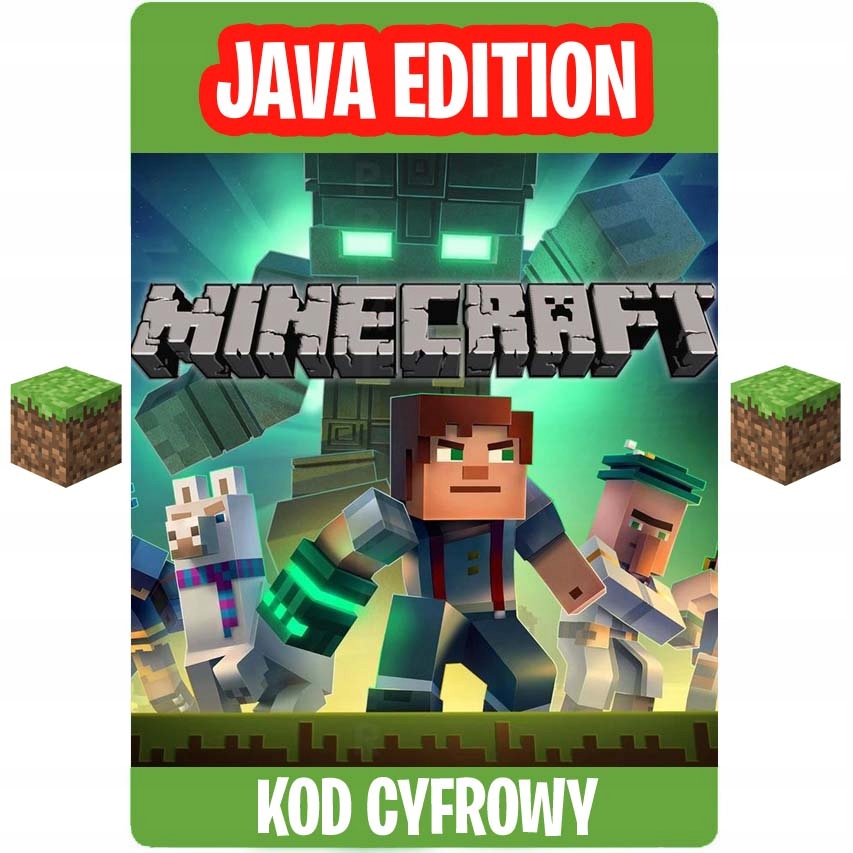 Minecraft Java Edition KOD ZDRAPKA Pełna Wersja PC - 8833871849 ...