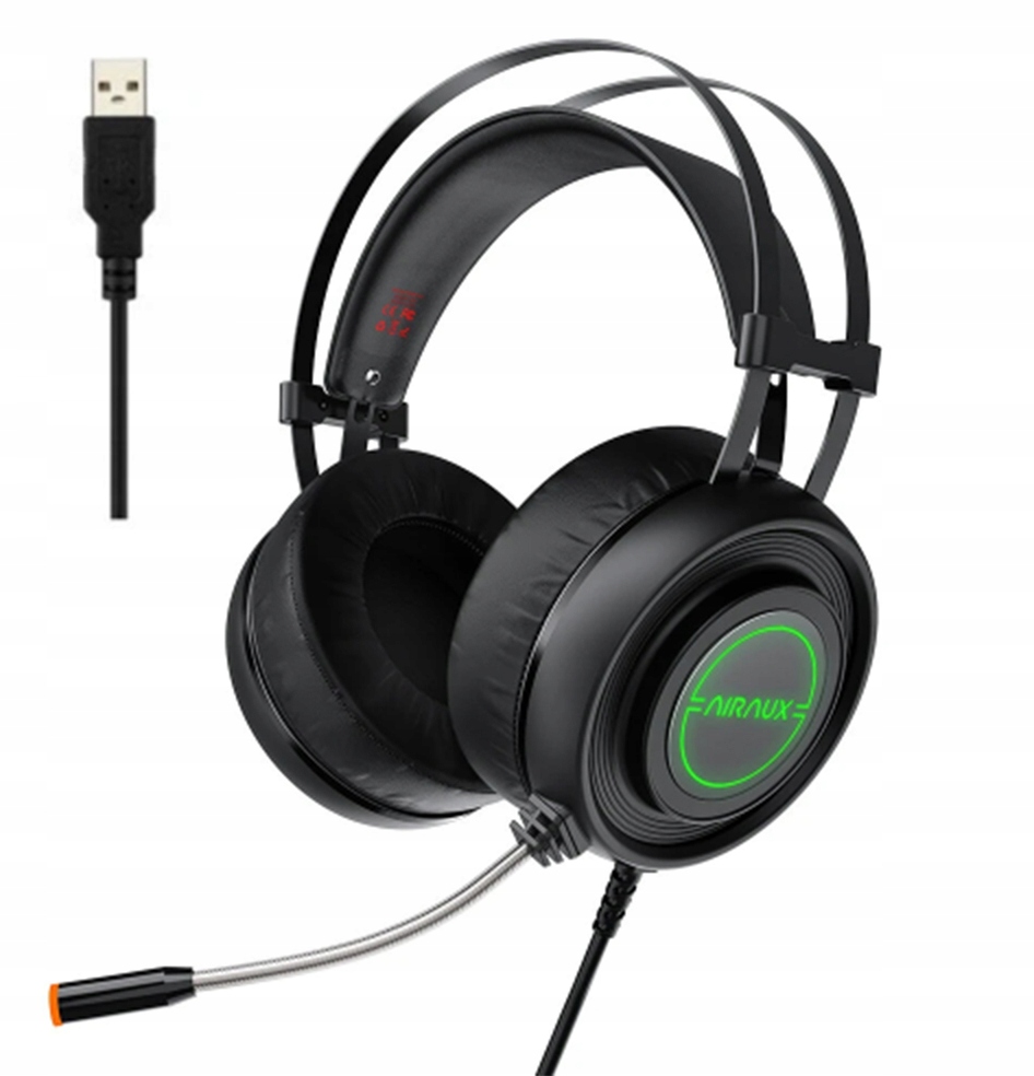 HEADSET DO GIER MIKROFON DO KOMPUTERA RGB LEDOWE