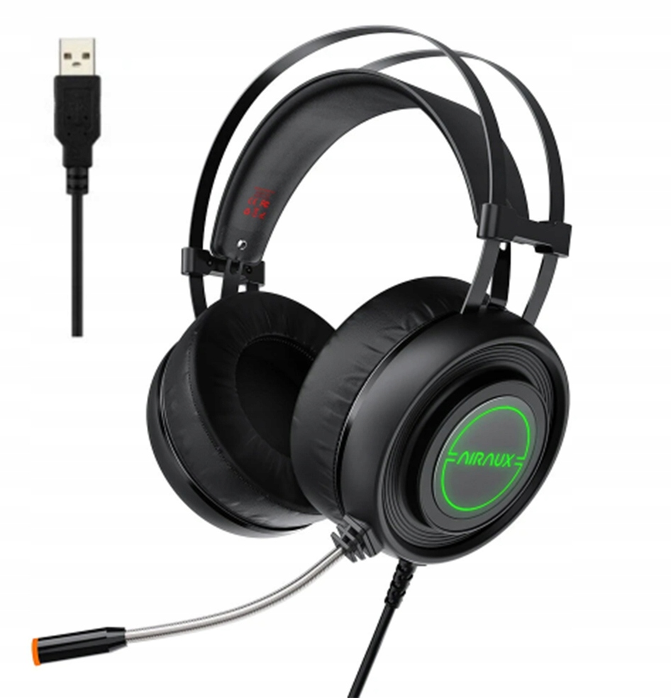 HEADSET SŁUCHAWKI MIKROFON DO KOMPUTERA GIER RGB